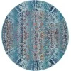 Nourison Home Vintage Kashan VKA02 Blue 4 ft. Round Area Rug