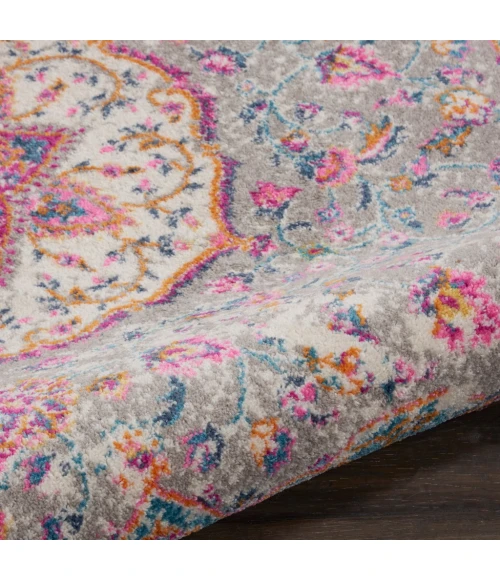 Nourison Passion Round Area Rug PSN22-Grey/Multi