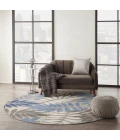 Nourison Aloha Round Area Rug ALH18-Grey/Blue