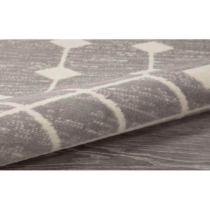 Nourison Grafix Grey GRF37 2 ft. X 6 ft. Rectangle Rug