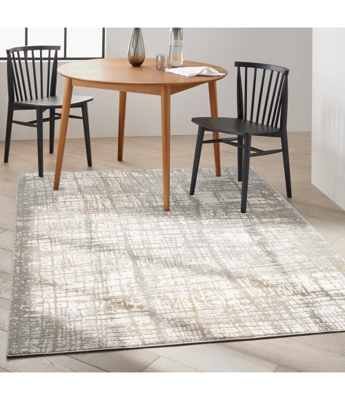 Calvin Klein Rush Area Rug CK950 Ivory/Grey