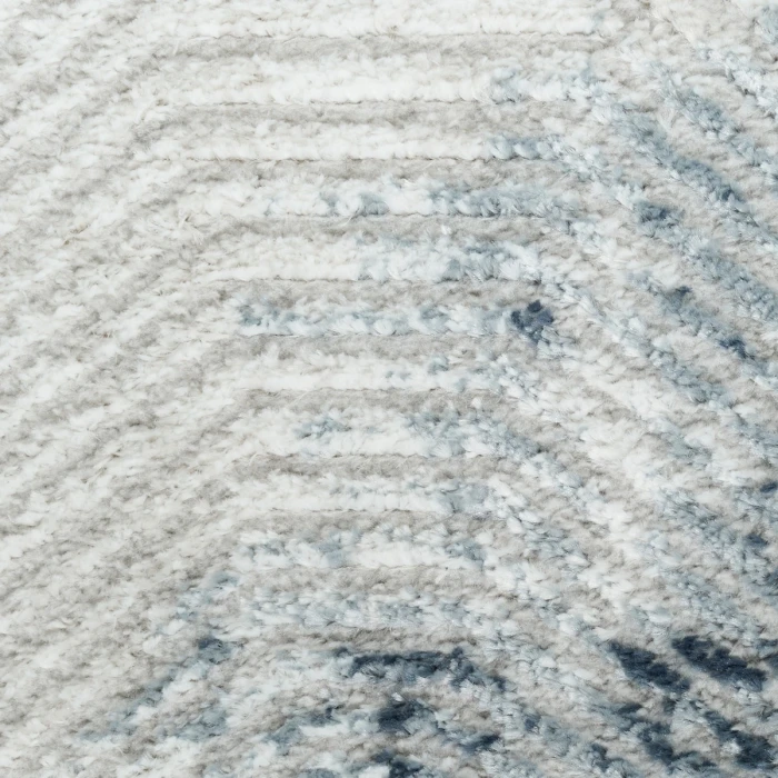 Nourison Dekor Grey Navy DEK04 2 ft. X 4 ft. Rect. Rug