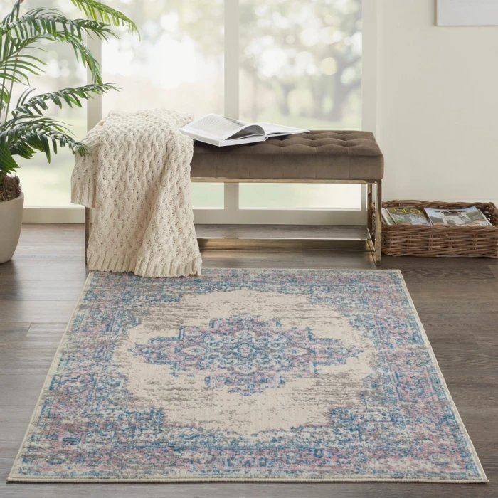 Nourison Grafix Area Rug GRF14-Ivory/Pink