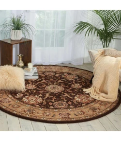 Nourison Home Nourison 2000 2206 Brown 8 ft. Round Area Rug