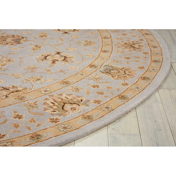 Nourison Home Heritage Hall Brown HE28 9ft. x Round Round Rug