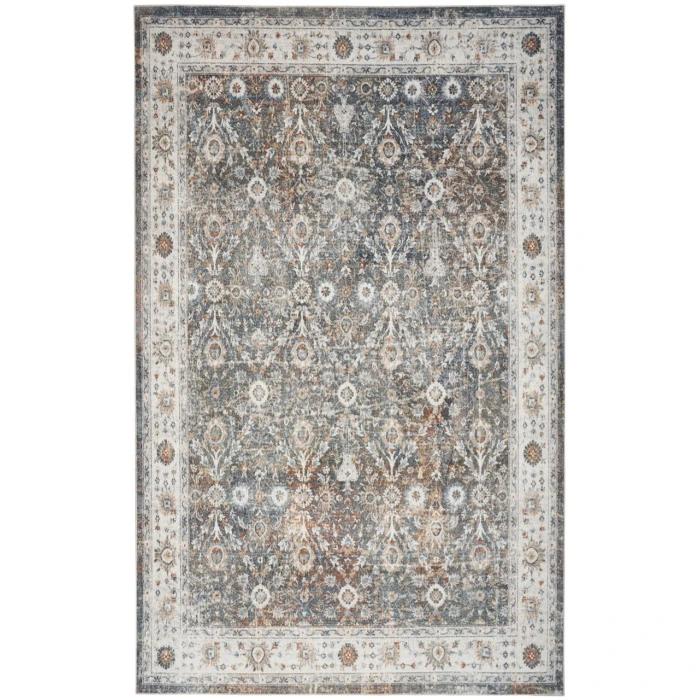 Nourison Astra Machine Washable Ivory Multicolor ASW16 7 ft. 10 in. X 10 ft. Rectangle Rug