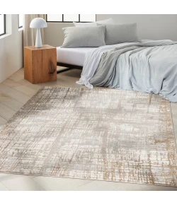 Calvin Klein CK950 Rush CK950 Ivory Taupe 4 ft. X 6 ft. Area Rug