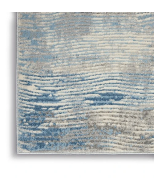 Nourison Solace Runner Area Rug SLA01-Ivory/Grey/Blue
