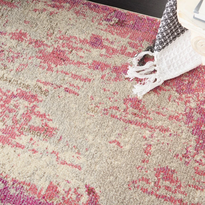 Nourison Celestial Area Rug CES02-Ivory/Pink