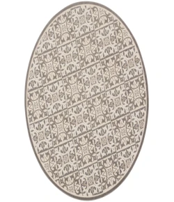 Nourison Home Aloha ALH34 Ivory Grey 7 ft. 10 in. Round Area Rug
