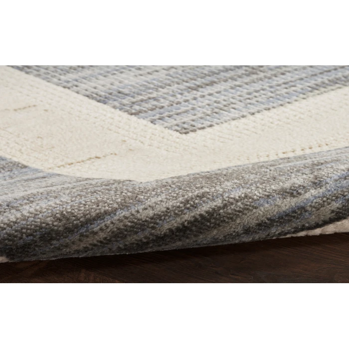 Nourison Serenity Home Grey Ivory SRH07 3 ft. 11 in. X 5 ft. 11 in. Rectangle Rug