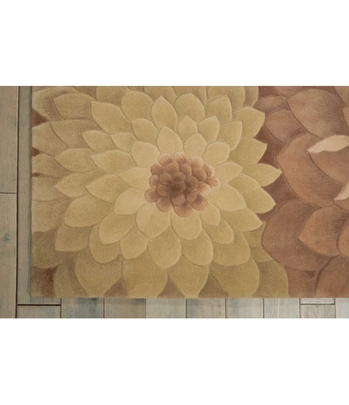 Nourison Tropics Area Rug TS11-Taupe/Green