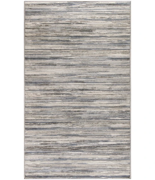 Nourison Serenity Home Ivory Grey Blue SRH03 2 ft. 2 in. X 7 ft. 6 in. Rectangle Rug