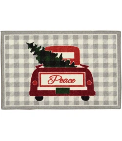 Nourison Home Accent Decor/Xmas 101JP Grey 2 ft. X 3 ft. Area Rug