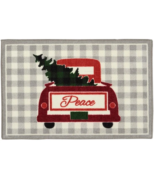 Nourison Accent Decor/Xmas Area Rug 101JP-Grey