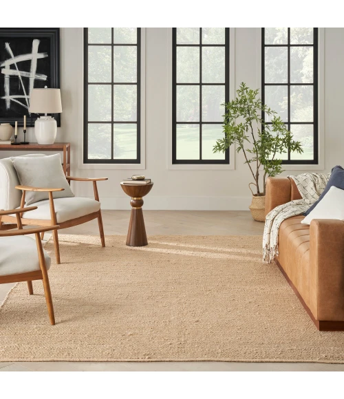 Nourison Natural Jute Area Rug NJT01 Bleached