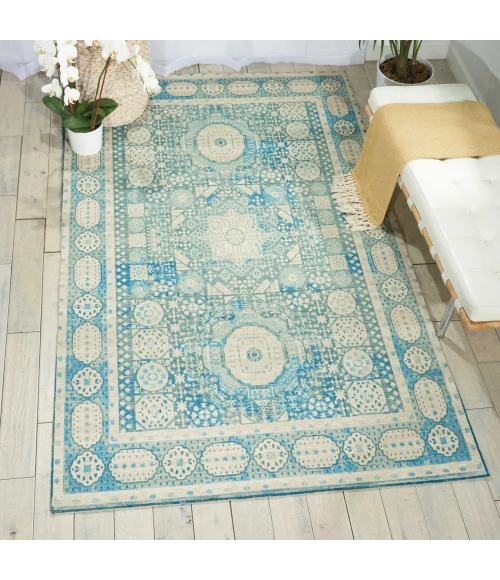 Nourison Home Madera Blue MAD03 5ft. x 7ft. Rect. Rug