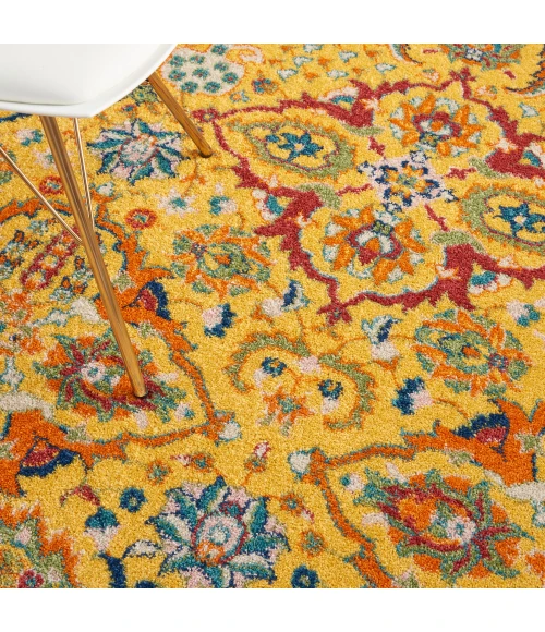Nourison Allur Area Rug ALR03 Yellow Multicolor