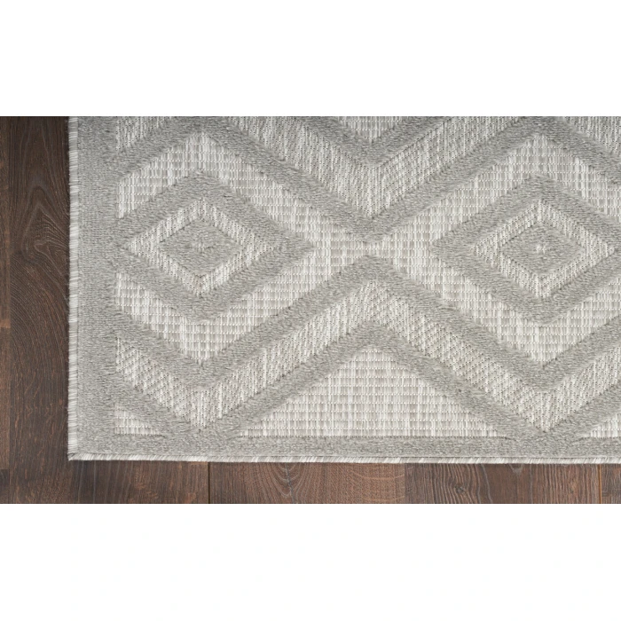 Nourison Versatile Silver Grey NRV01 2 ft. X 6 ft. Rectangle Rug