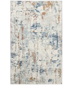 Nourison Home Quarry QUA01 Beige Blue Rust 3 ft. 9 in. X 5 ft. 9 in. Area Rug