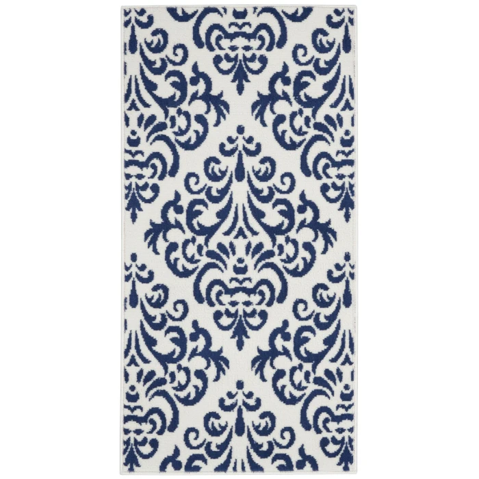 Nourison Grafix Area Rug GRF06-White Blue