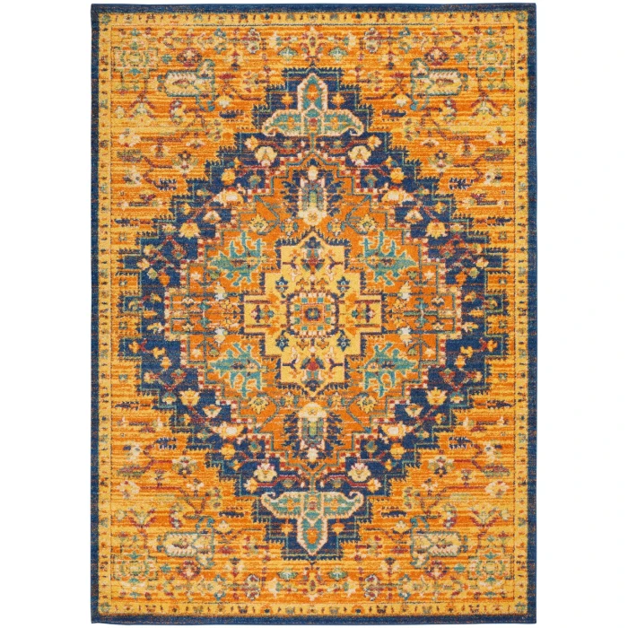 Nourison Allur Area Rug ALR04-Orange Multicolor