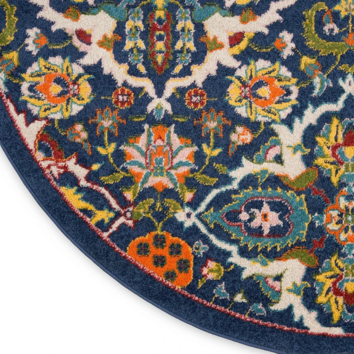 Nourison Allur Area Rug ALR03 Navy Multicolor