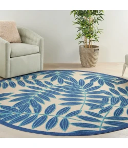 Nourison Home Aloha ALH18 Navy 7 ft. 10 in. Round Area Rug