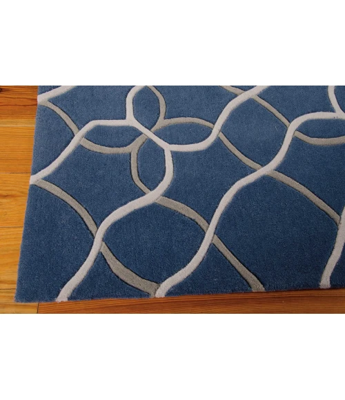 Nourison Contour Area Rug CON41-Denim