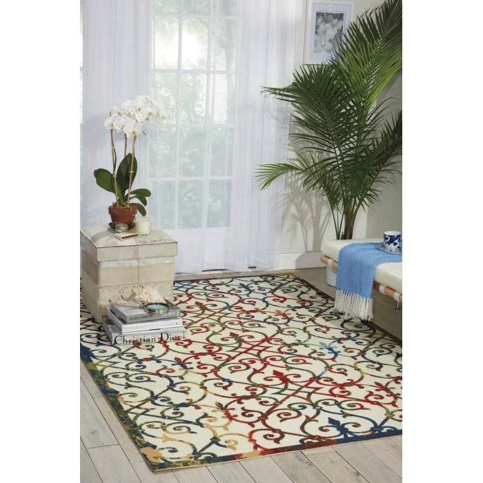 Nourison Home & Garden Area Rug RS093 Multicolor 10' x 13'