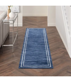Nourison Home Nourison Essentials NRE02 Navy/Ivory 2 ft. 2 in. X 7 ft. 6 in. Area Rug