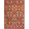 Nourison Home Allur ALR03 Red Multicolor 5 ft. 3 in. X 7 ft. 3 in. Area Rug