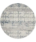 Nourison Twilight Round Area Rug TWI10 Ivory/Navy 8' Round
