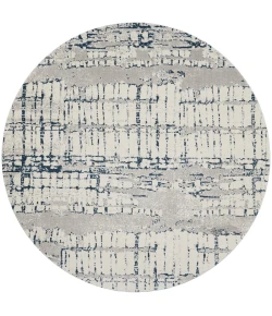 Nourison Home Twilight TWI10 Ivory/Navy 8 ft. Round Area Rug