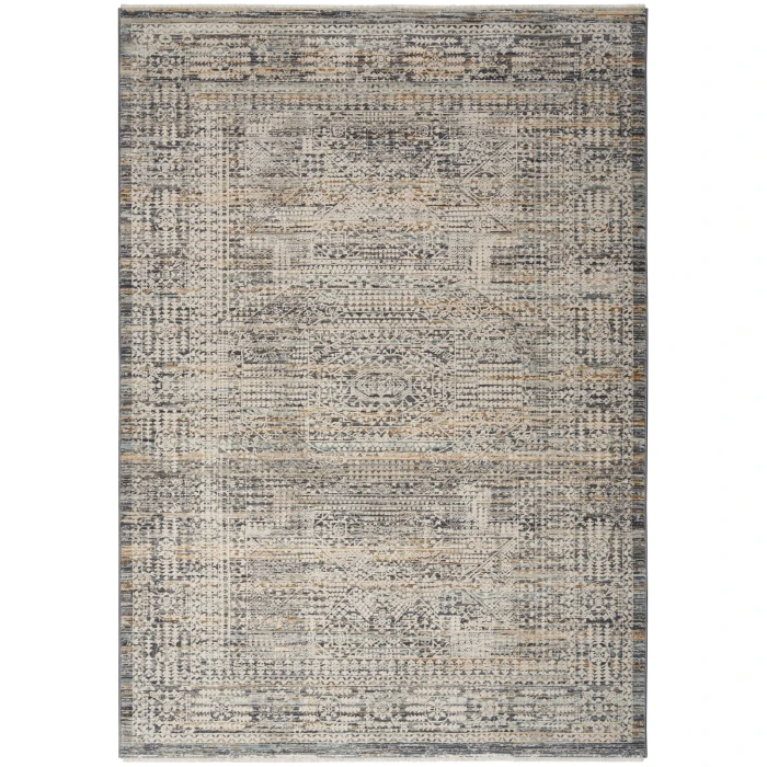 Nourison Lynx Ivory Slate LNX05 5 ft. X 8 ft. Rect. Rug