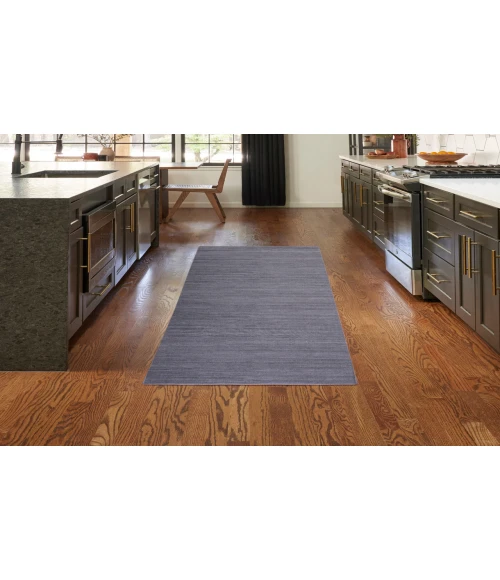 Nourison Washable Essentials Navy WAE01 2 ft. 2 in. X 10 ft. Rectangle Rug