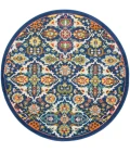 Nourison Allur Area Rug ALR03 Navy Multicolor