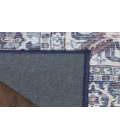 Nicole Curtis Machine Washable Series 1 Navy Ivory SR104 4 ft. X 6 ft. Rectangle Rug