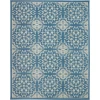 Nourison Home Jubilant JUB06 Ivory Blue 7 ft. 10 in. X 9 ft. 10 in. Area Rug