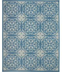 Nourison Home Jubilant JUB06 Ivory Blue 7 ft. 10 in. X 9 ft. 10 in. Area Rug