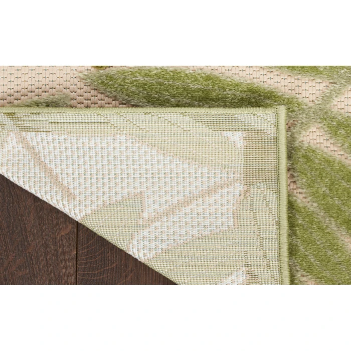 Nourison Aloha Ivory Green ALH18 2 ft. 3 in. X 8 ft. Rectangle Rug