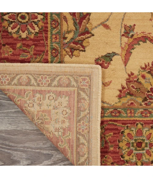 Nourison Living Treasures Area Rug LI04-Ivory/Red