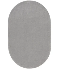 Nourison Home Nourison Essentials NRE01 Silver Grey 6 ft. X 9 ft. Oval Area Rug