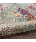 Nourison Artworks Area Rug ATW02-Seafoam/Brick