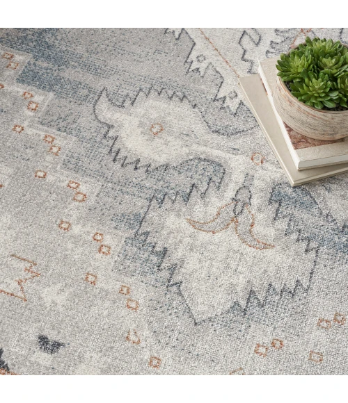 Nourison Astra Machine Washable Area Rug ASW11 Light Blue