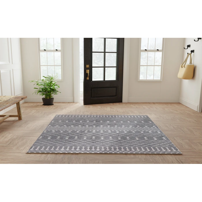 Nourison Astra Machine Washable Denim ASW10 5 ft. 3 in. X 7 ft. Rectangle Rug