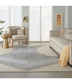 Nourison Home Symmetry SMM06 Ivory/Grey 8 ft. 6 in. X 11 ft. 6 in. Area Rug
