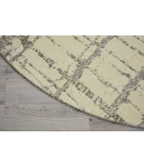 Nourison Twilight Round Area Rug TWI10 Ivory 8' Round