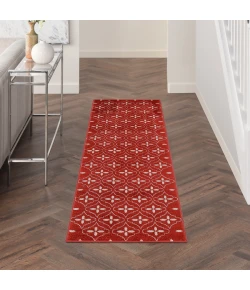 Nourison Home Nourison Essentials NRE04 Brick Ivory 2 ft. 2 in. X 7 ft. 6 in. Area Rug