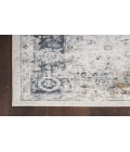 Nourison Astra Machine Washable Ivory Blue ASW16 7 ft. 10 in. X 10 ft. Rectangle Rug